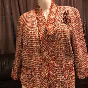 Alfani Woman Blazer Good Condition 18W Multi Color